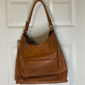 Super cute brand new faux leather brown purse